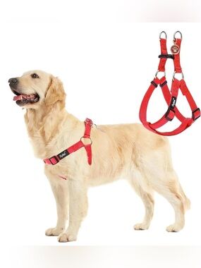 NWT Pupteck Red 1” x 6’ No-Pull Dog Harness for Medium to Large Breeds